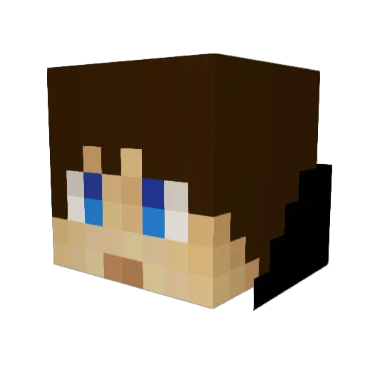 Frostbite53 Minecraft avatar head, 3D render