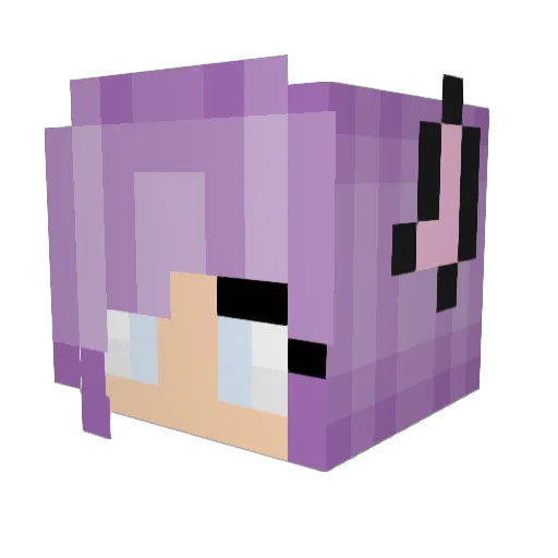 Frostbitewolf99 Minecraft avatar head, 3D render
