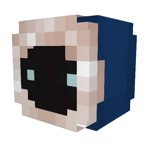 Frostbitt3n Minecraft avatar head, 3D render