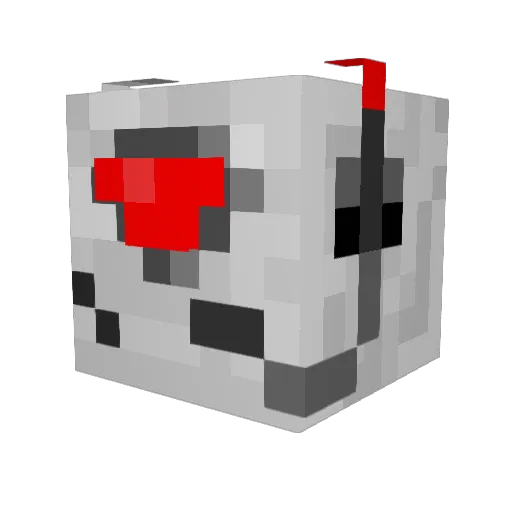 Frostbitw Minecraft avatar head, 3D render