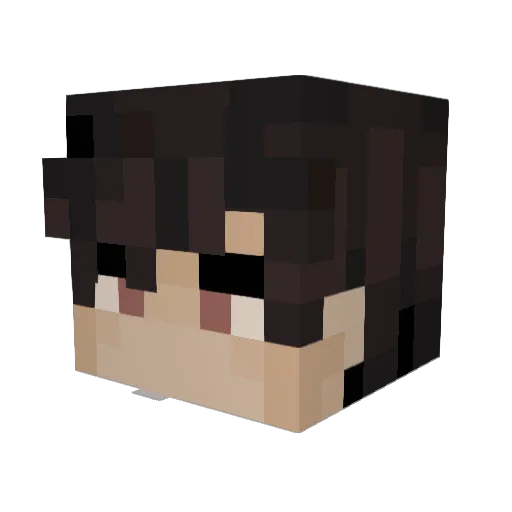 Frostblayde Minecraft avatar head, 3D render