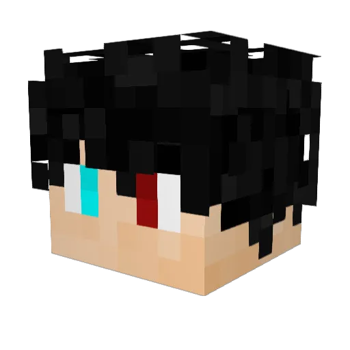 Frostburndragon Minecraft avatar head, 3D render
