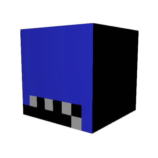 Frostbyte011 Minecraft avatar head, 3D render