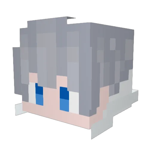 FrostbyteXD Minecraft avatar head, 3D render