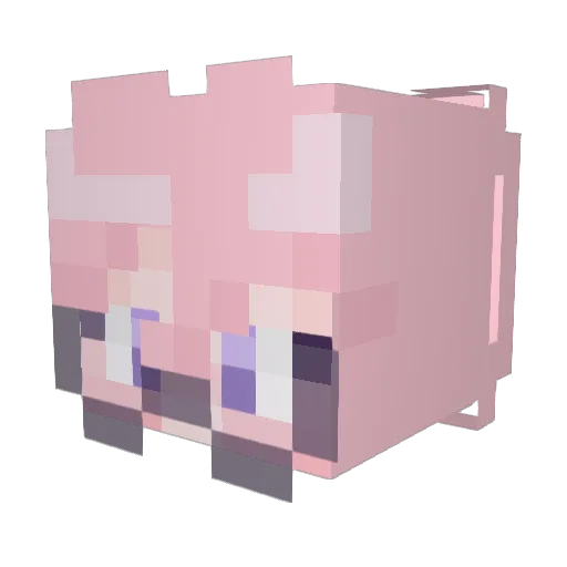 Frostcage Minecraft avatar head, 3D render