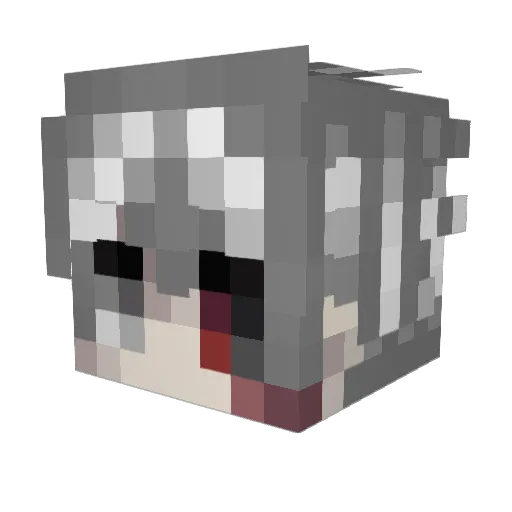 Frosteazy Minecraft avatar head, 3D render
