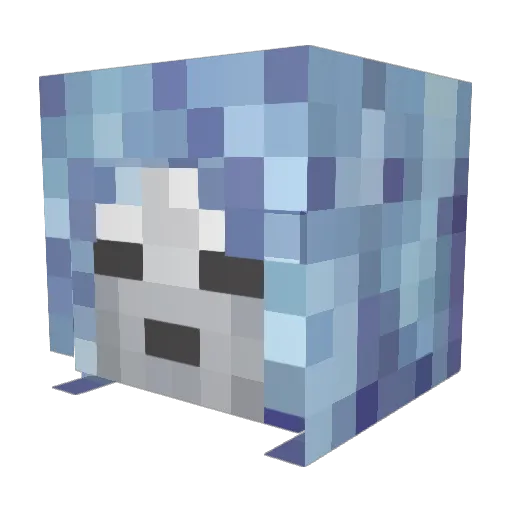 Frosted93 Minecraft avatar head, 3D render