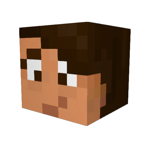 FrostedArrow Minecraft avatar head, 3D render