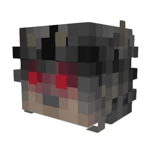 FrostedFlynx Minecraft avatar head, 3D render
