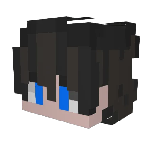 FrostedGlacier Minecraft avatar head, 3D render