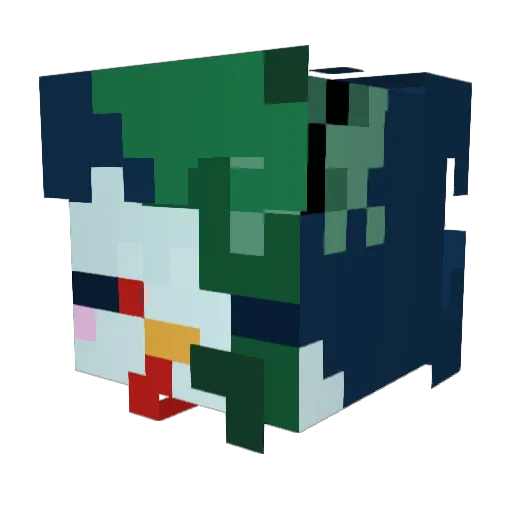 FrostedPingoo Minecraft avatar head, 3D render