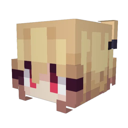 FrostedTear Minecraft avatar head, 3D render