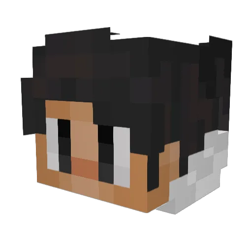 Frosted_347 Minecraft avatar head, 3D render