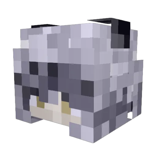 Frostellune Minecraft avatar head, 3D render