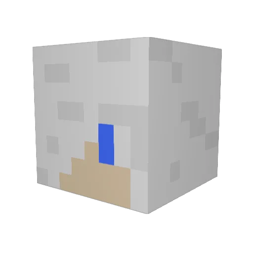 Froster2406 Minecraft avatar head, 3D render
