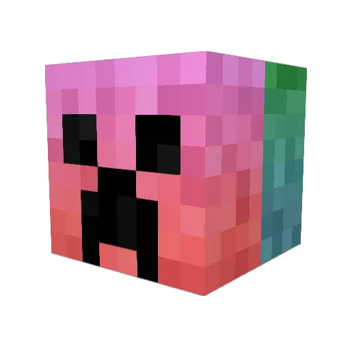 Froster71 Minecraft avatar head, 3D render