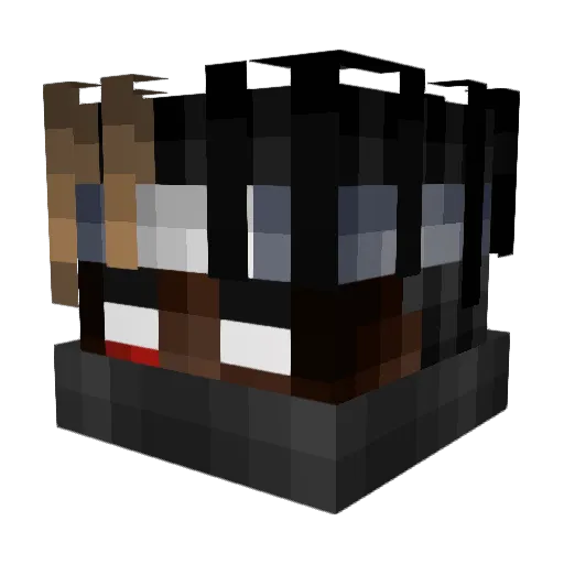 FrostiOG Minecraft avatar head, 3D render