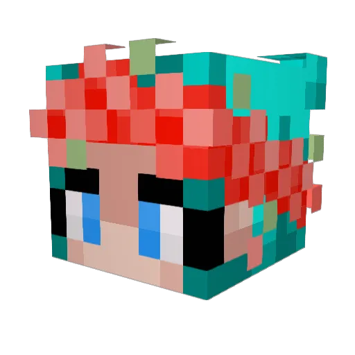 Frostie_Bean Minecraft avatar head, 3D render