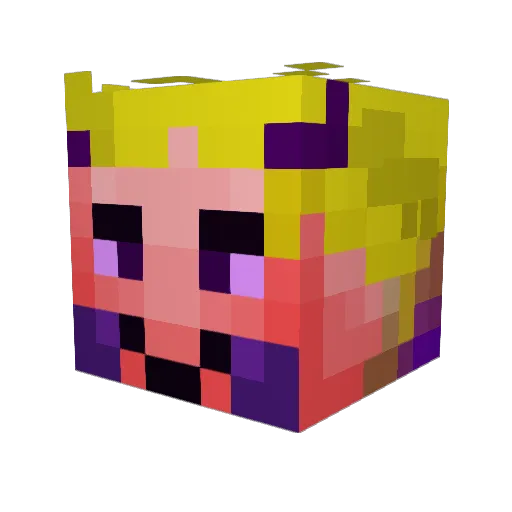 Frostifear Minecraft avatar head, 3D render