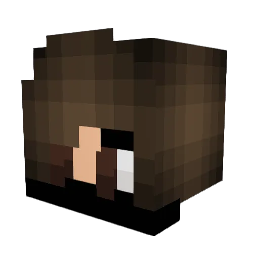 Frostiron Minecraft avatar head, 3D render