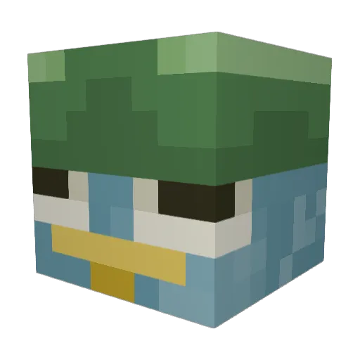 Frostknight321 Minecraft avatar head, 3D render