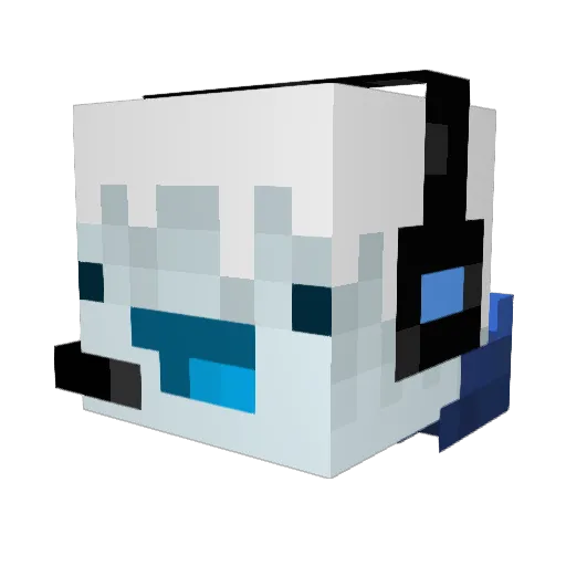 Frostlord21 Minecraft avatar head, 3D render