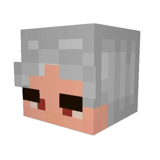 Frostochrome Minecraft avatar head, 3D render