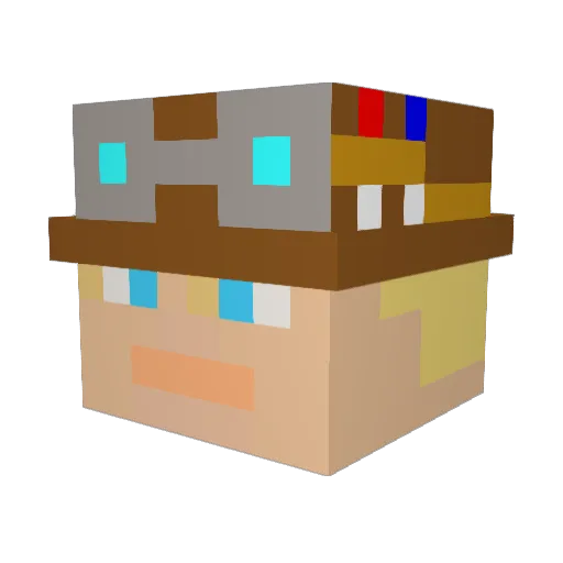 FrostoryIsGay Minecraft avatar head, 3D render