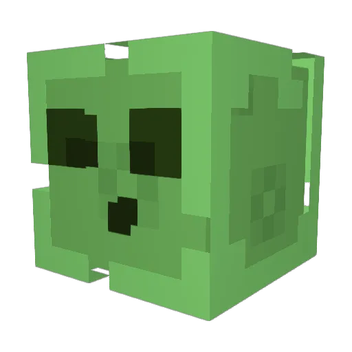 Frostram Minecraft avatar head, 3D render
