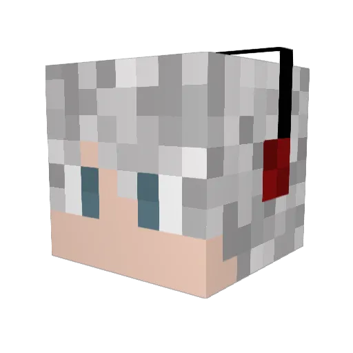 Frostreaver Minecraft avatar head, 3D render