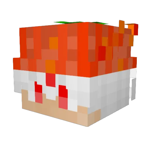 Minecraft-Avatar von FrostrixMC: Kopf als 3D-Render