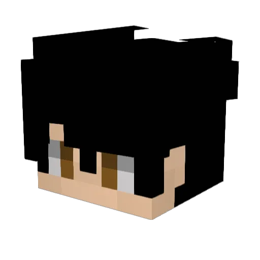 Froststyx Minecraft avatar head, 3D render