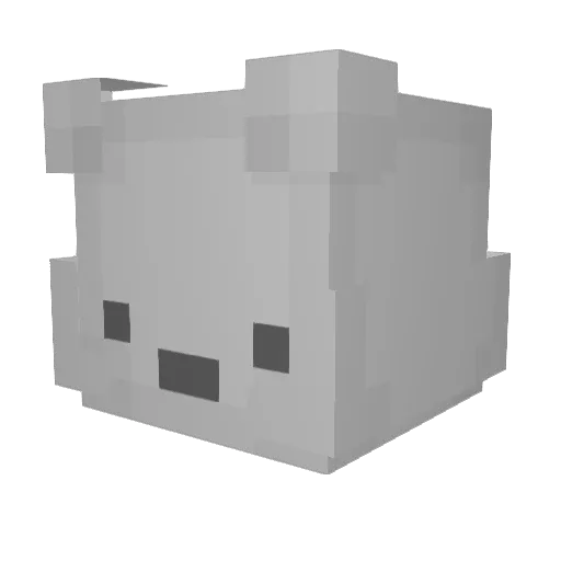 FrosttBear Minecraft avatar head, 3D render