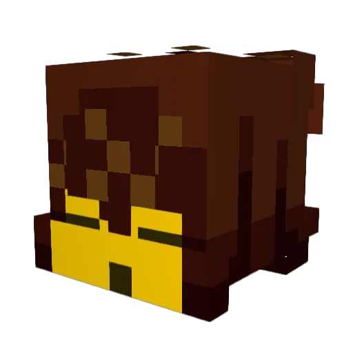 FrosttIcy Minecraft avatar head, 3D render