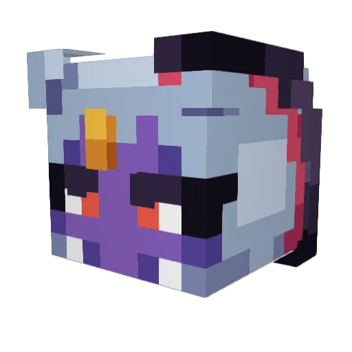 FrostwindL Minecraft avatar head, 3D render