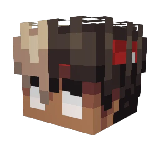Frosty10 Minecraft avatar head, 3D render