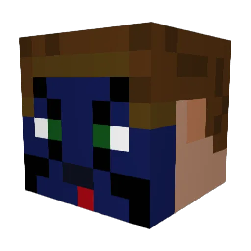 Frosty419 Minecraft avatar head, 3D render