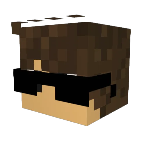 Frosty707 Minecraft avatar head, 3D render