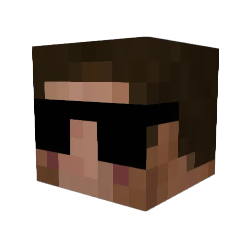Frosty88 Minecraft avatar head, 3D render