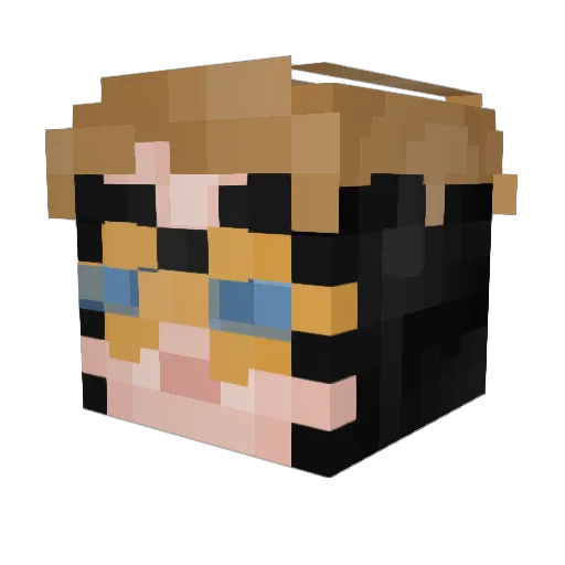 FrostyApollo646 Minecraft avatar head, 3D render