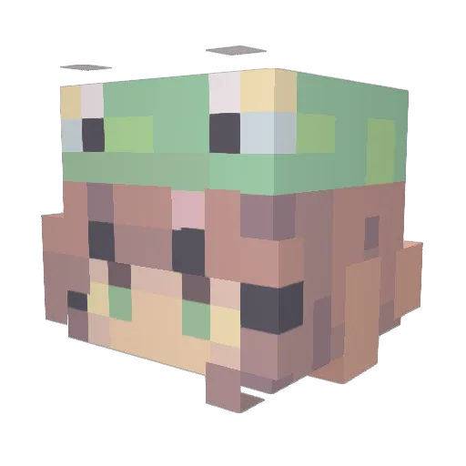 FrostyBlue3 Minecraft avatar head, 3D render