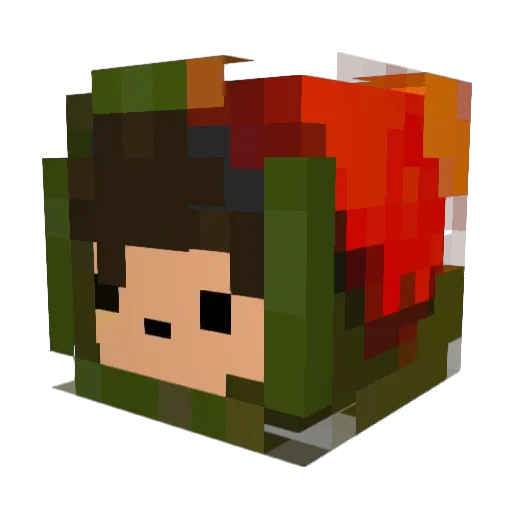 FrostyCookies Minecraft avatar head, 3D render