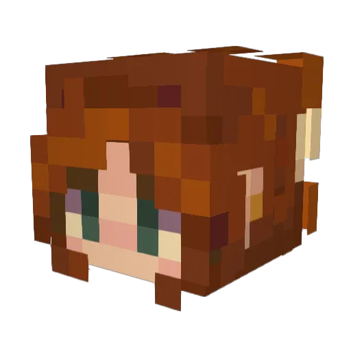 FrostyDandelion Minecraft avatar head, 3D render