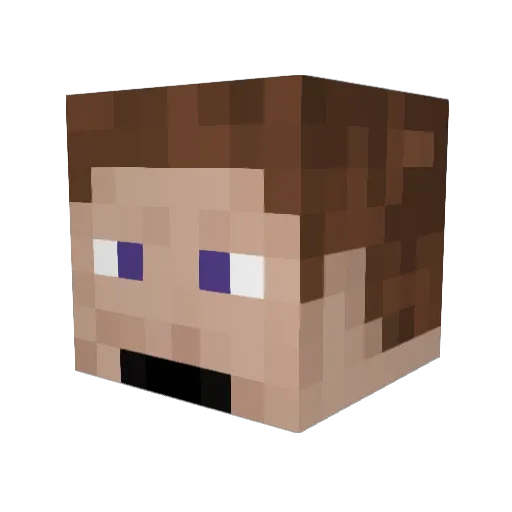 FrostyDeanohart Minecraft avatar head, 3D render