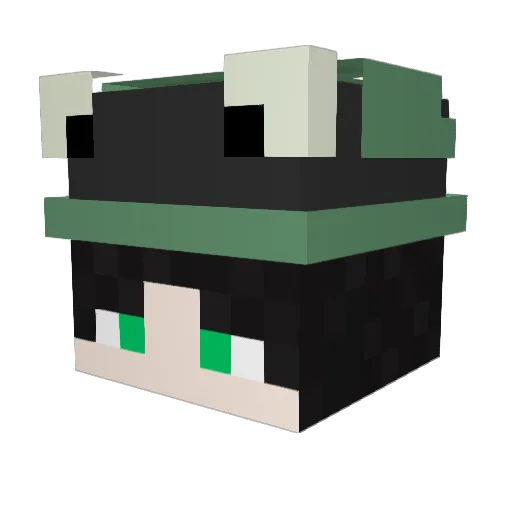FrostyDog4277 Minecraft avatar head, 3D render