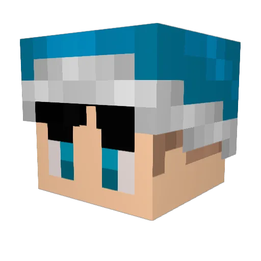 FrostyGamesOG Minecraft avatar head, 3D render