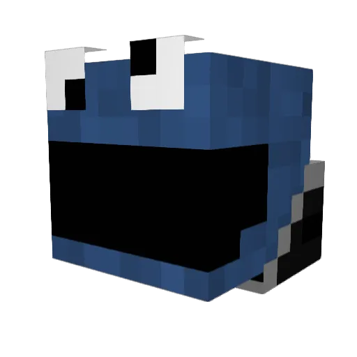 FrostyHigg Minecraft avatar head, 3D render