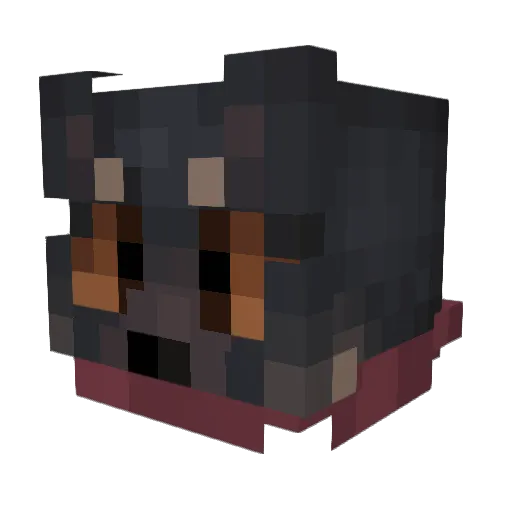 FrostyOmen Minecraft avatar head, 3D render