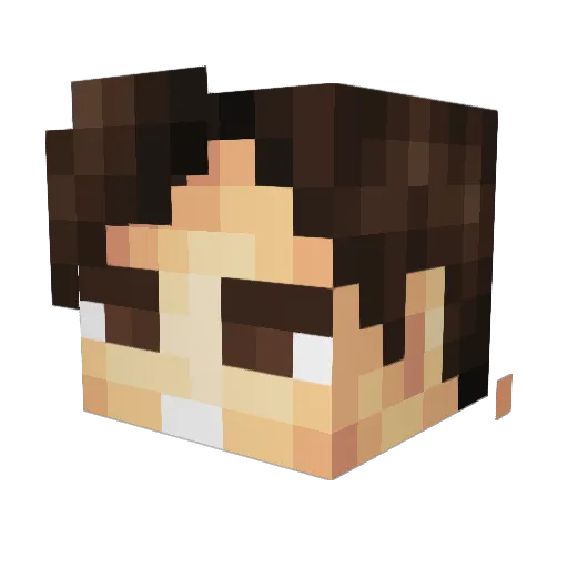 FrostyPants18 Minecraft avatar head, 3D render