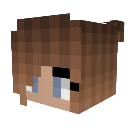 FrostyQuinn Minecraft avatar head, 3D render